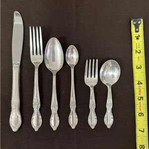 Vintage 6 Piece Silverplate Child Baby Toddler Feeding Set